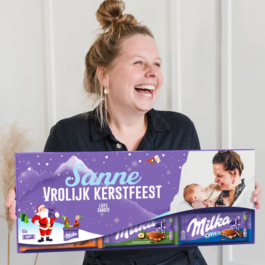 mega milka reep met naam en foto bedrukken 6 repen