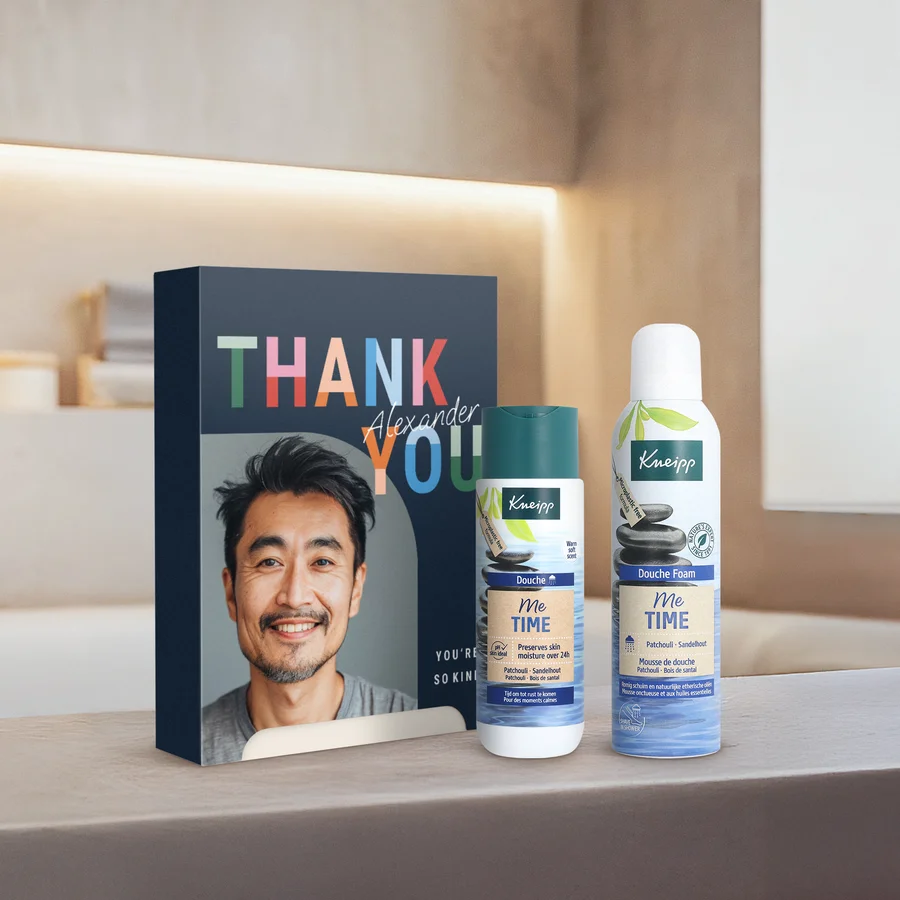 gepersonaliseerde kneipp me time wellness giftbox eigen design