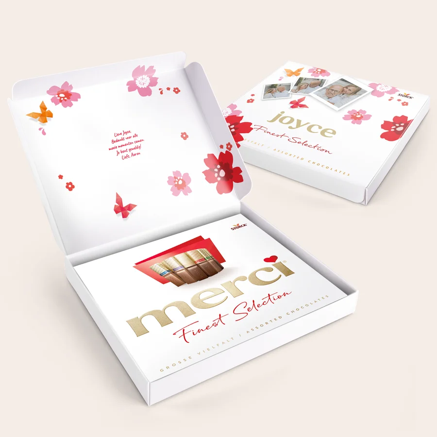 merci doos personaliseren 250 gram